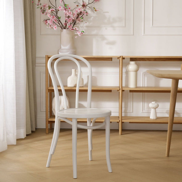 Fameg Vienna Thonet No.18 Houten Bistrostoel Wit