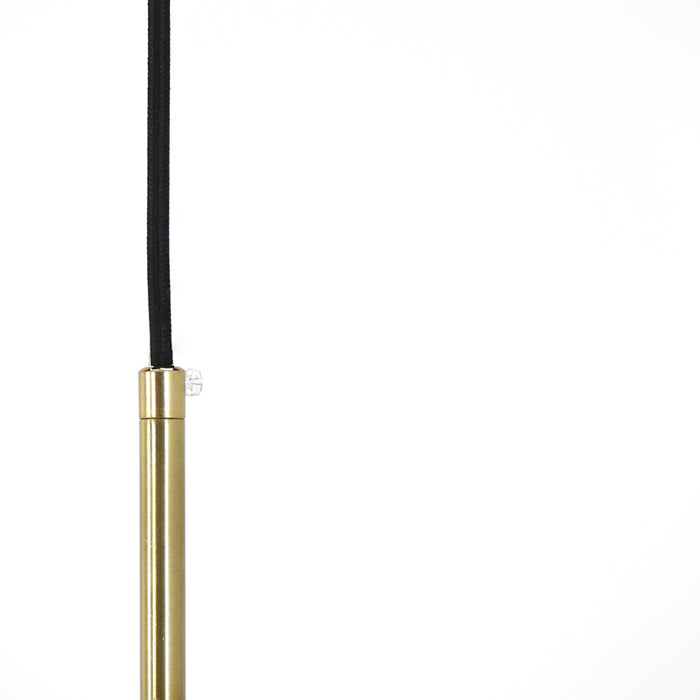 Light&living Hanglamp Ø30 cm MAGDALA glas licht grijs+goud