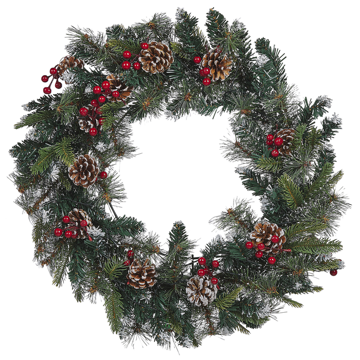 Beliani - PAIMIO - Krans - Groen - Synthetisch materiaal