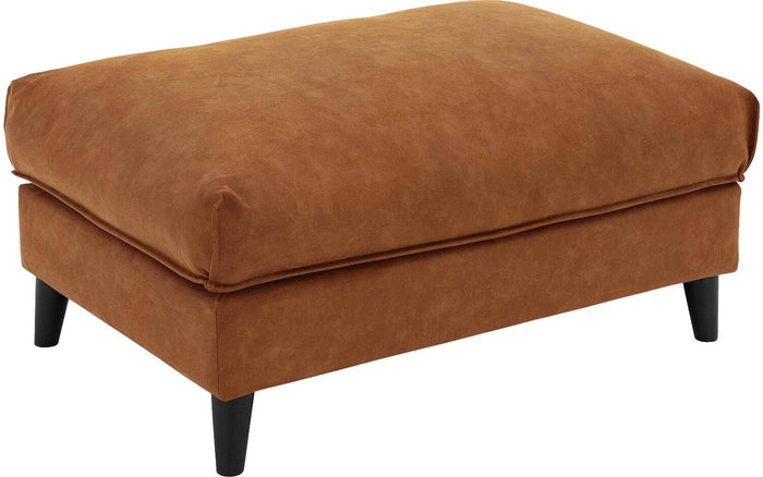 Goossens Hocker Jonas in microleer, cognac