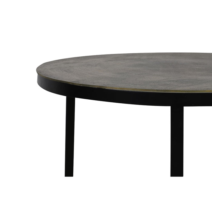 Light&living Salontafel S|2 Ø62x41+Ø76x46 cm TRELO antiek brons-zwart