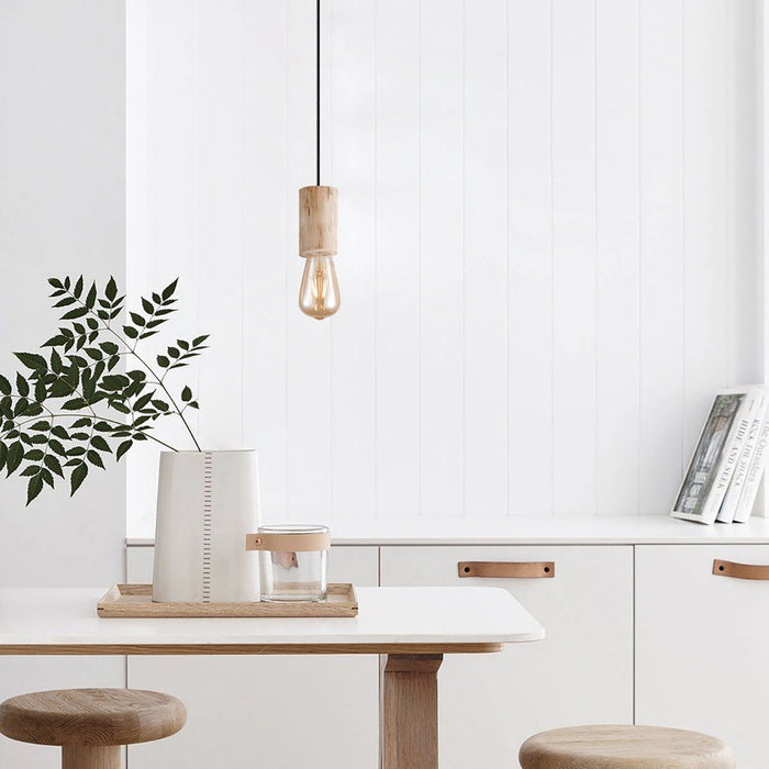 Home Sweet Home Hanglamp Billy - hout - 10x10x116cm