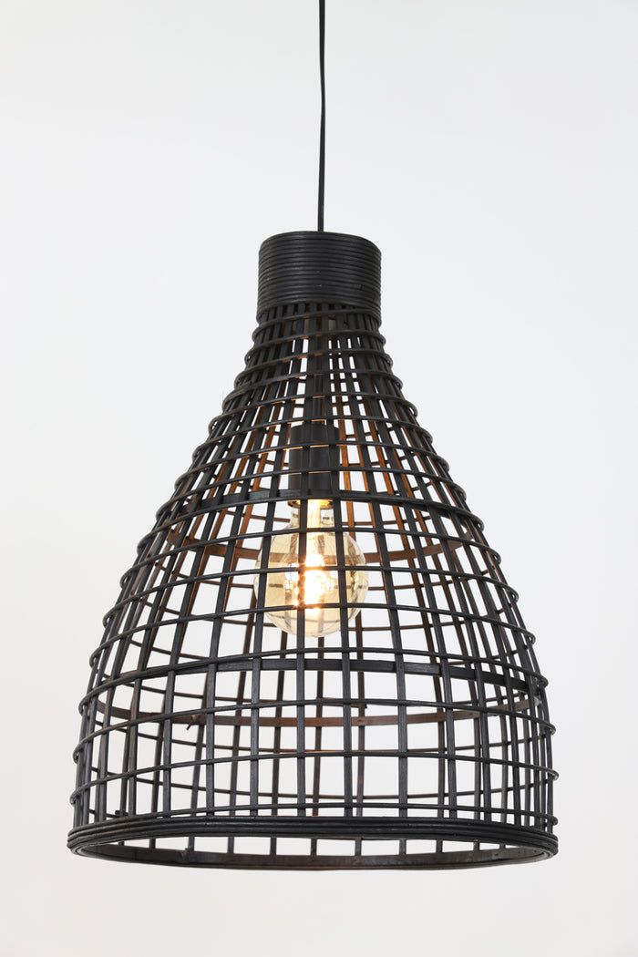 Light & Living - Hanglamp Puerto - 40x40x51 - Zwart