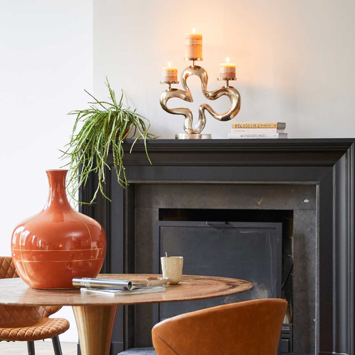 Riverdale - Kandelaar Lily - H49cm - champagne - Goud