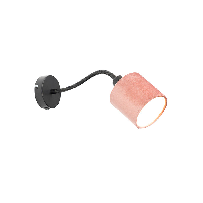 QAZQA Wandlamp merwe - Roze - Modern - L 10cm