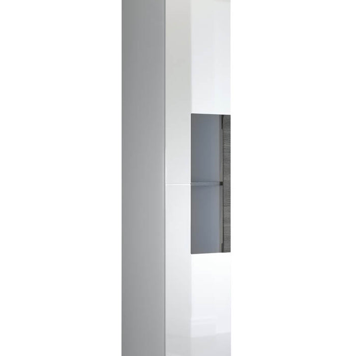 Hioshop Daily badkamerkast 1 deur, wit hoogglans.