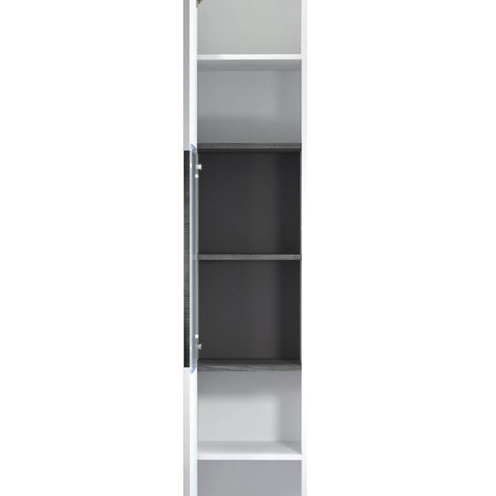 Hioshop Daily badkamerkast 1 deur, wit hoogglans.