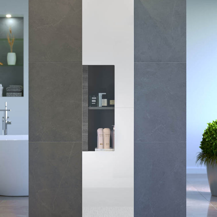 Hioshop Daily badkamerkast 1 deur, wit hoogglans.