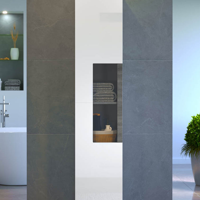 Hioshop Daily badkamerkast 1 deur, wit hoogglans.