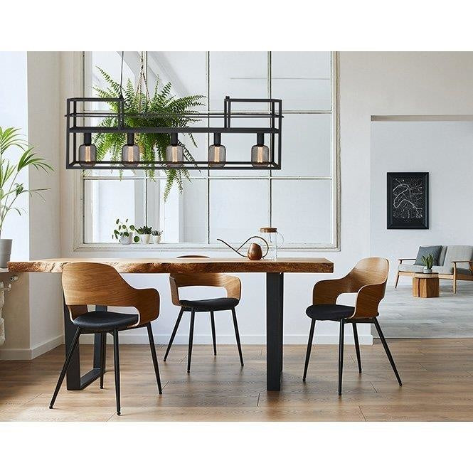 Freelight Hanglamp Culinara Zwart met Rek 120cm