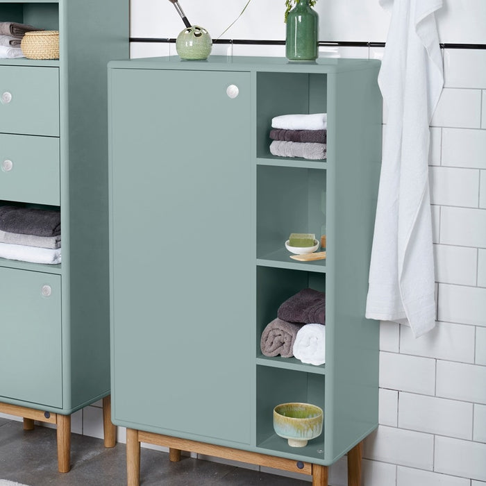 Tenzo Color Bath Badkamerkast met Vakken Sage Groen