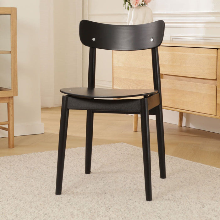 Fameg George Houten Eetkamerstoel Zwart