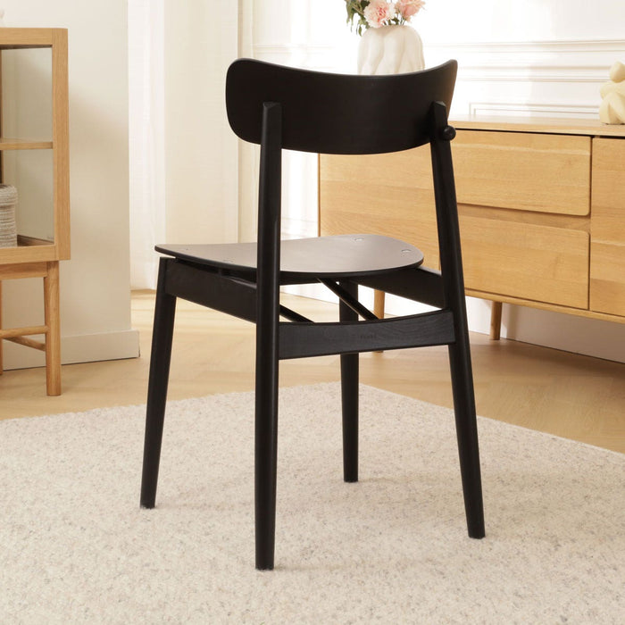 Fameg George Houten Eetkamerstoel Zwart