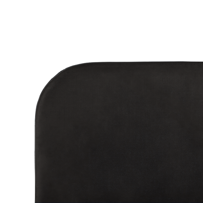 Beliani - FLAYAT - Tweepersoonsbed - Zwart - 140 x 200 cm - Fluweel