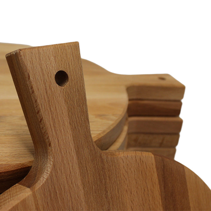 Beukenhouten Borrelplank Rond ⌀33 cm | Serveerplank | Tapasplank