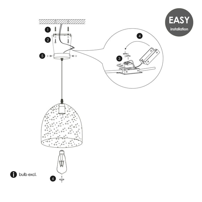 Home sweet home Rusty C Small Hanglamp 25 cm – Bruin