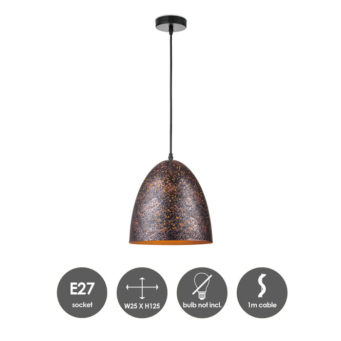 Home sweet home Rusty C Small Hanglamp 25 cm – Bruin