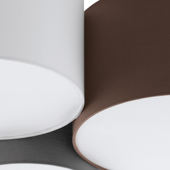 EGLO Pastore Plafondlamp - E27 - 61 cm - Wit|Antraciet|Bruin|Grijs