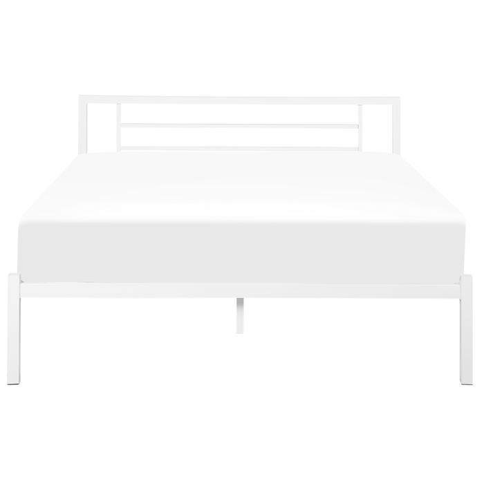 Beliani - CUSSET - Tweepersoonsbed - Wit - 140 x 200 cm - Metaal