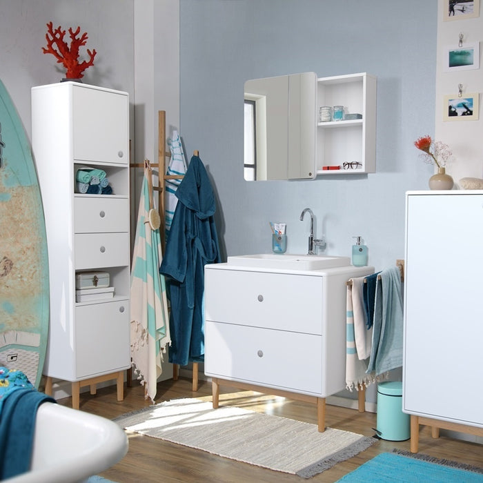 Tenzo Color Bath Badkamerkast met Vakken Wit