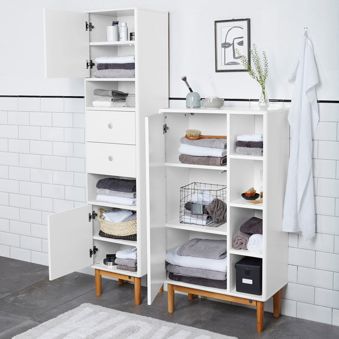 Tenzo Color Bath Badkamerkast met Vakken Wit