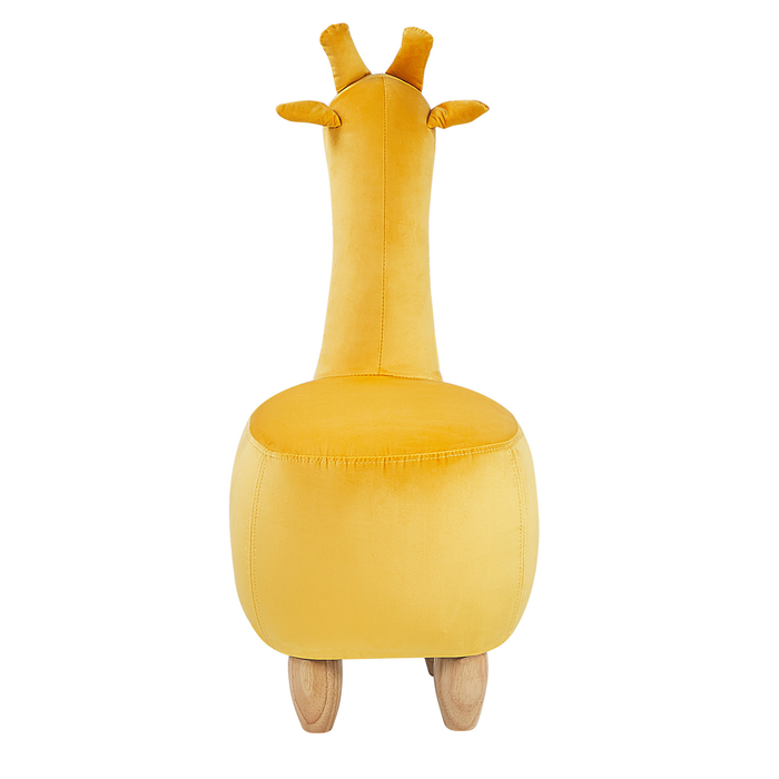 Beliani GIRAFFE Hocker Geel