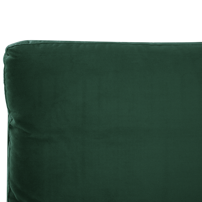 Beliani - MELLE - Tweepersoonsbed - Groen - 180 x 200 cm - Fluweel