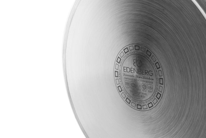 Edenberg Classic Line - Kookpan|Soeppan - Met Deksel - 98 L - RVS