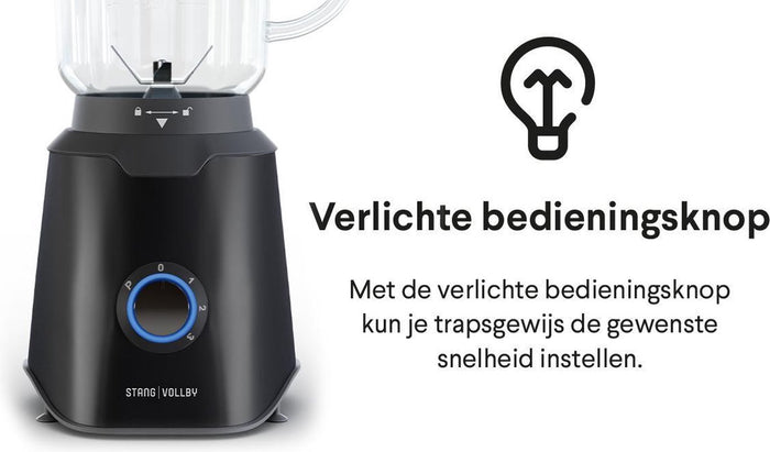 StangVollby blender - 1500 ml - zwart