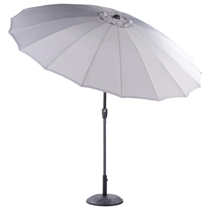 Beliani - BAIA - Parasol - Grijs - 270 cm - Polyester