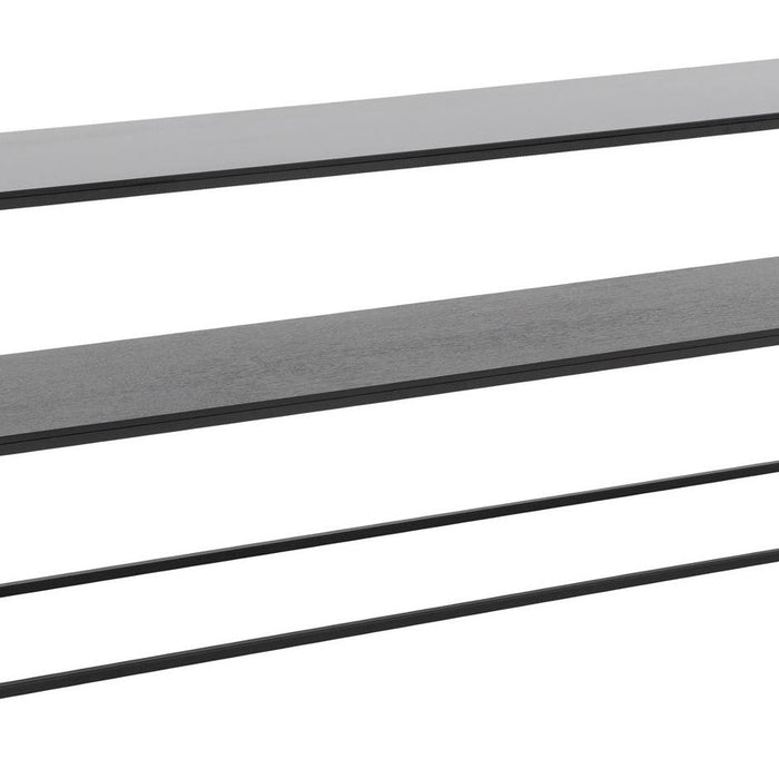 Goossens Sidetable Arvid in Glas zwart