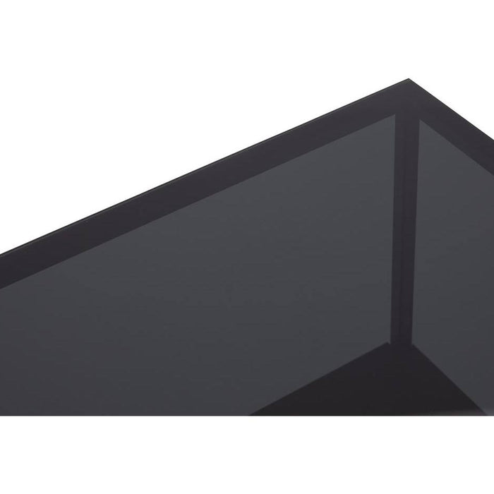 Goossens Sidetable Arvid in Glas zwart