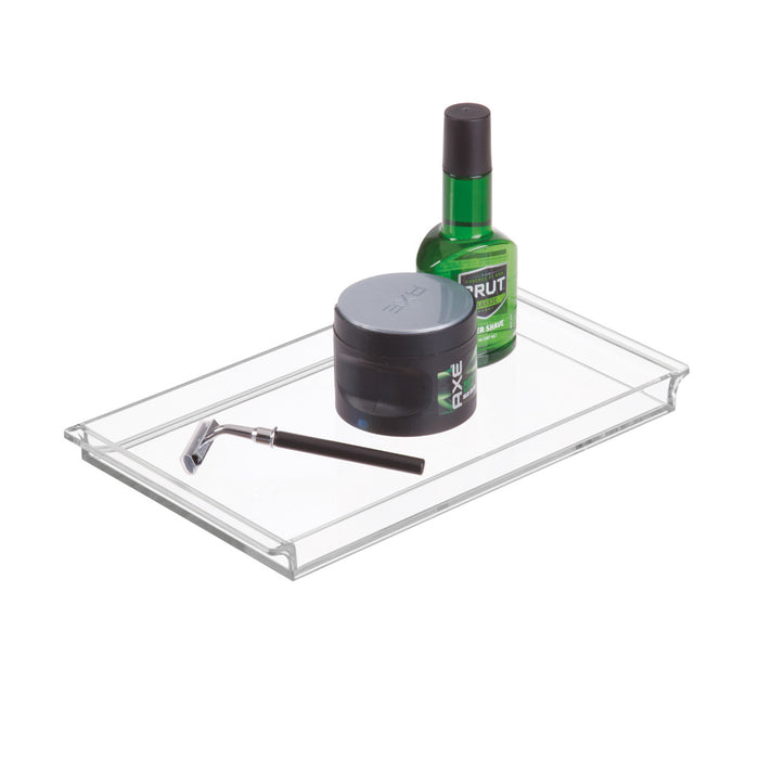 Badkamer Organizer, Dienblad, 30.5 x 17.5 x 2.5 cm, Transparant, Kunst