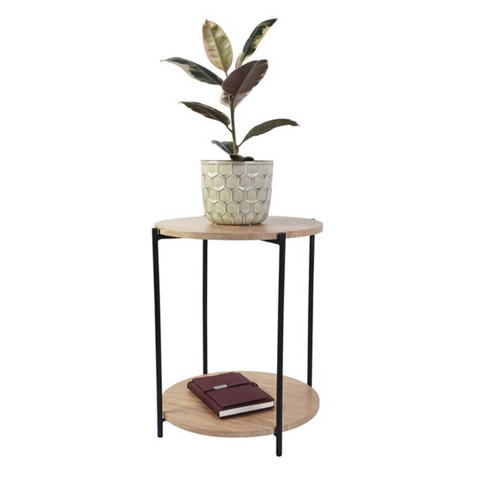 Lisomme Lina houten bijzettafel naturel - Ø 40 cm