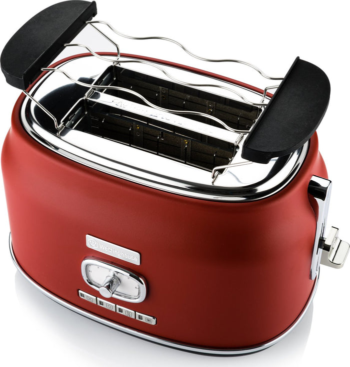 Westinghouse Retro Bundel - Waterkoker + Broodrooster + Blender - Rood