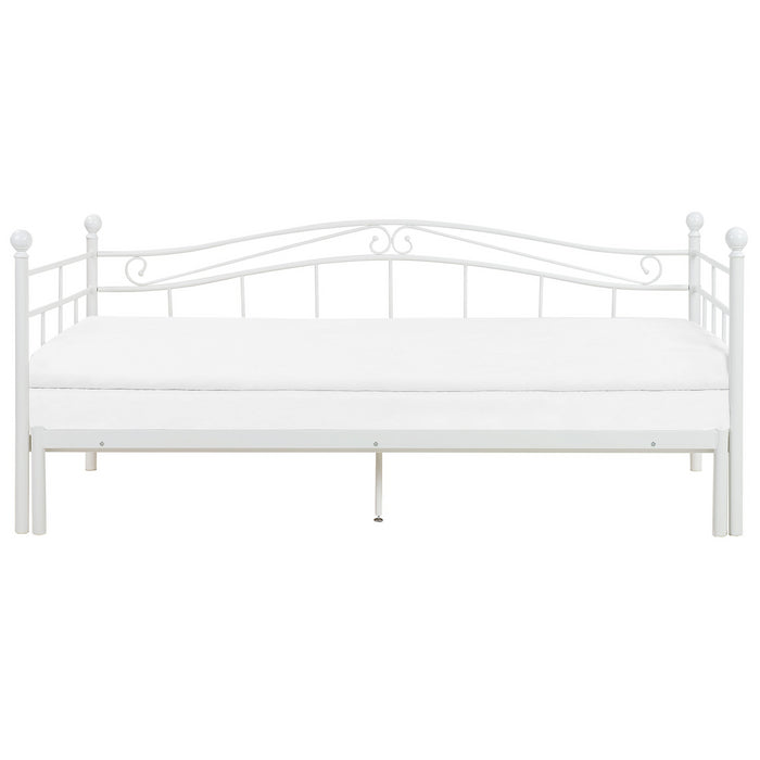 Beliani - TULLE - Onderschuifbed - Wit - 80 x 200 cm - Metaal