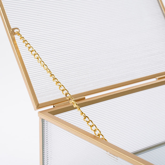 Mica Decorations Stielo Opbergdoosje - L18 x B14 x H7 cm - Goud