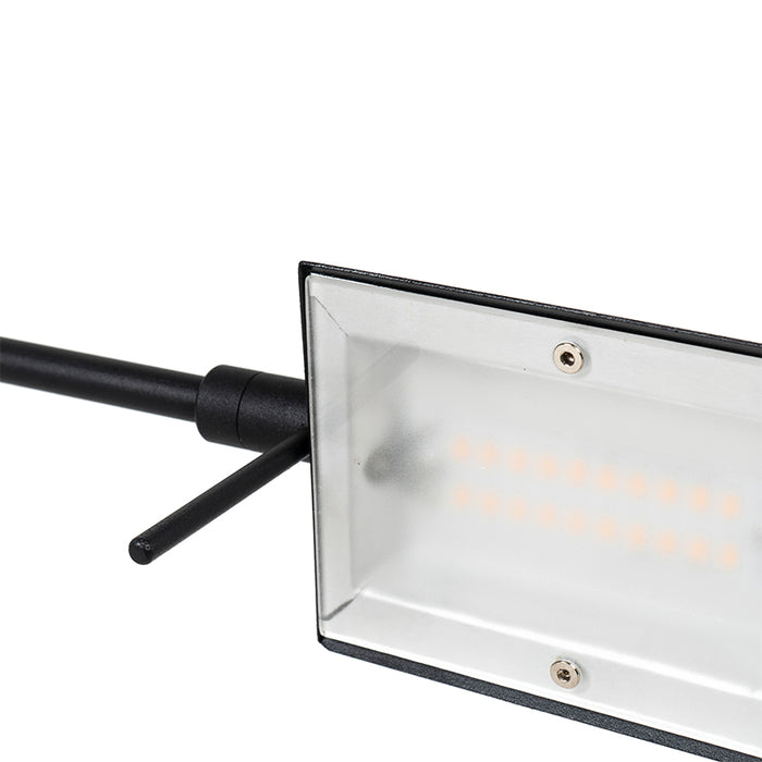 QAZQA Design vloerlamp zwart incl. LED met touch dimmer - Notia