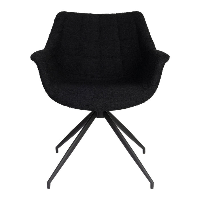 Zuiver Doulton Swivel Stoel Zwart