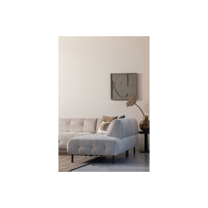 WOOOD Lloyd Hoekbank Rechts - Fluweel - Champagne