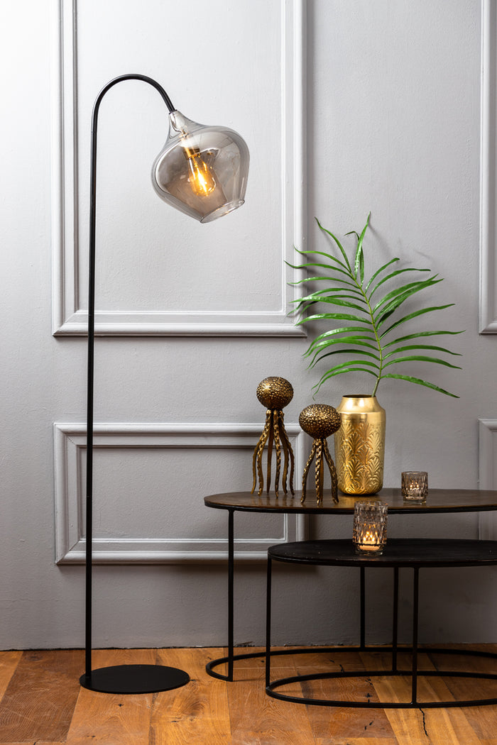 Light & Living - Vloerlamp RAKEL - 45x28x160cm - Zwart