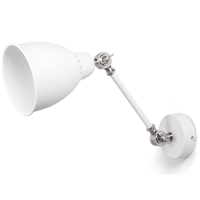 Beliani - MISSISSIPPI M - Wandlamp - Wit - Metaal