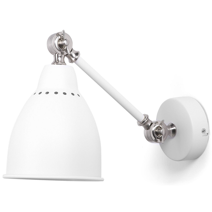 Beliani - MISSISSIPPI M - Wandlamp - Wit - Metaal