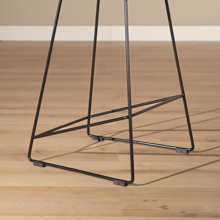 Livin24 Scandinavische Barkruk Ellen zwart 66cm - Barkrukken set van 2