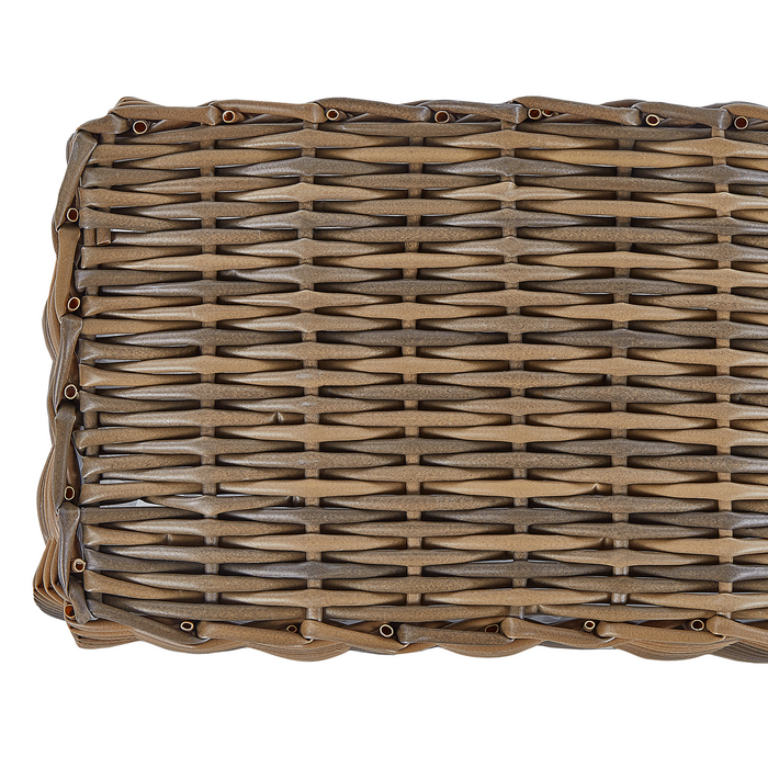 Beliani - ORMOS - Plantenbak set van 3 - Bruin - PE rotan