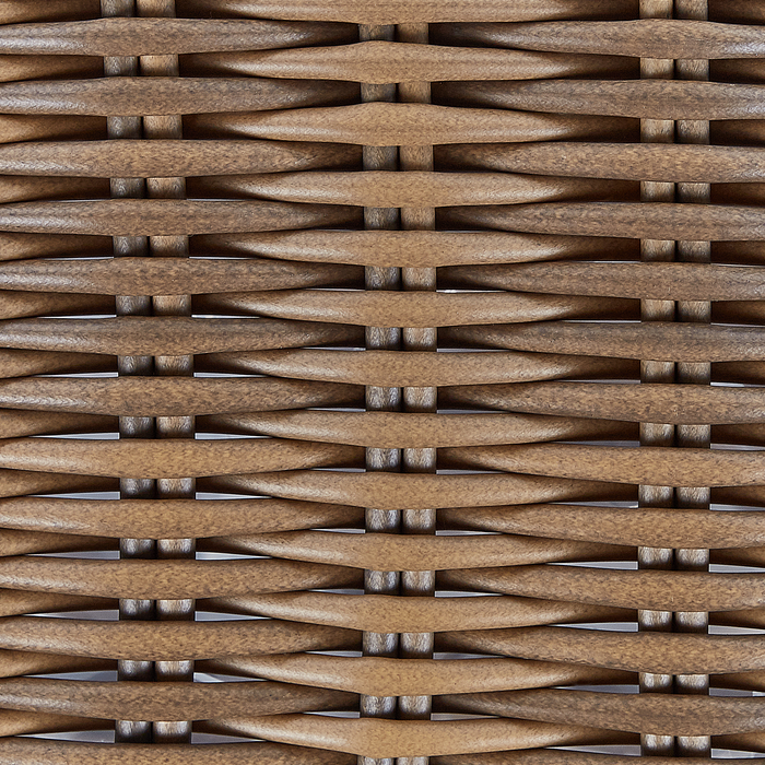 Beliani - ORMOS - Plantenbak set van 3 - Bruin - PE rotan