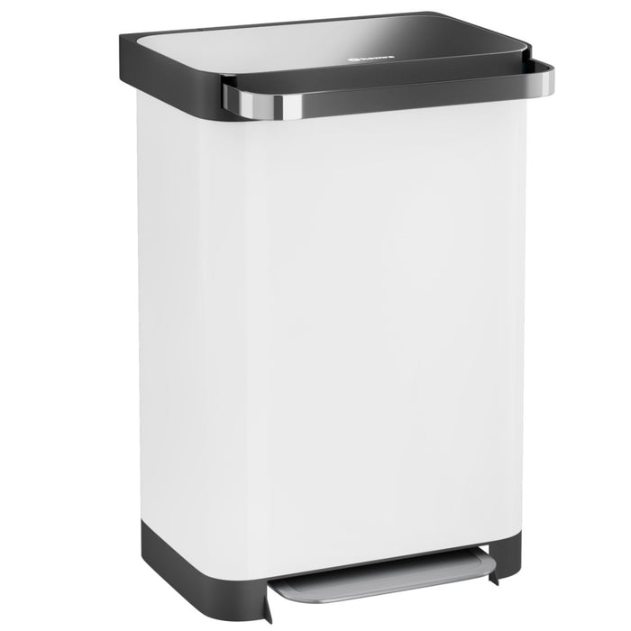Homra Pullix prullenbak met pedaal - 50 liter - Wit