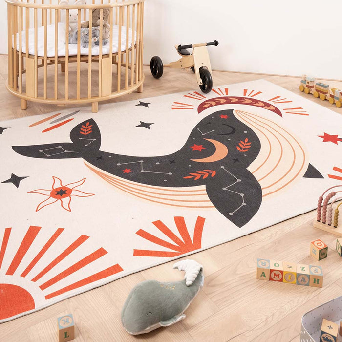 Amiah Kinderkleed walvis Happy Dreams - Multicolor - 140x200 cm