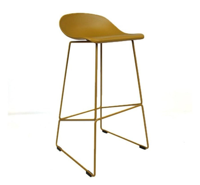 Bronx71 Barkruk Ellen geel Scandinavisch design 76 cm - barkrukken set