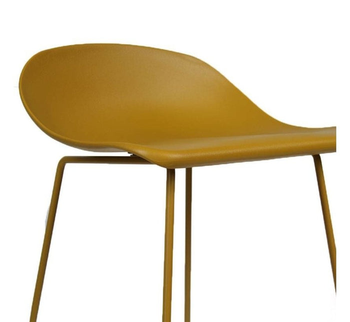 Bronx71 Barkruk Ellen geel Scandinavisch design 76 cm - barkrukken set